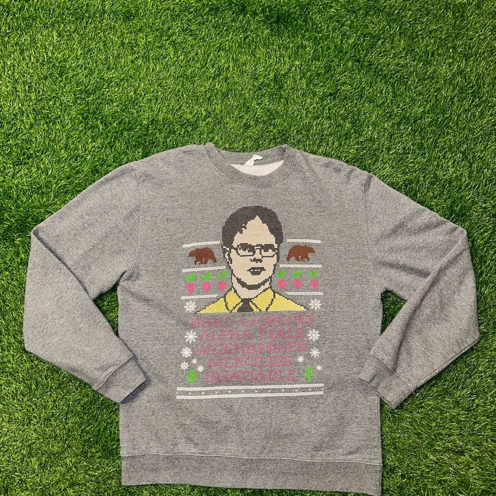 Independent the office Dwight Schrute barstool sports crewneck sweater size M